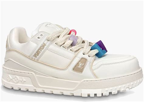 tenis louis vuitton blancos|louis vuitton trainer maxi.